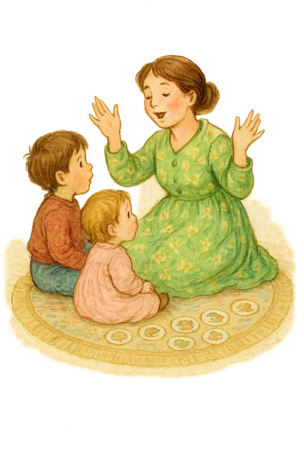 Ilustração de cartão musical